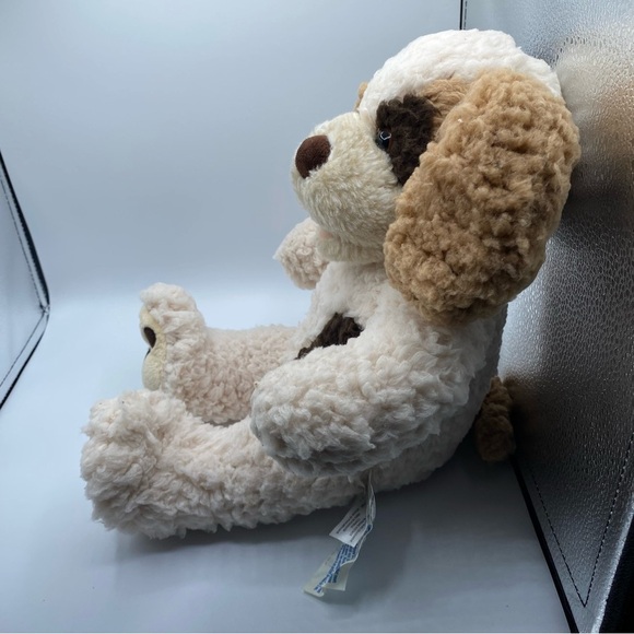 Build a Bear Plush Scruffy Puppy Dog  Brown Cream Curly Stuffed Animal - Picture 4 of 7